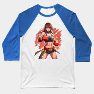 Women MMA fighter Baseball T-Shirt